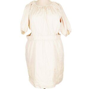 J. Crew Casual Cut-Out Beige Dress Size 22